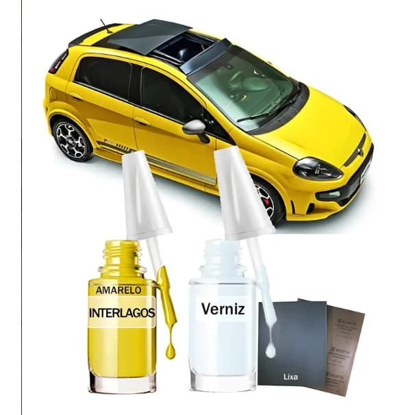 Tinta Tira Risco Automotivo Amarelo Interlagos Fiat Uno Sporting Punto T Jet
