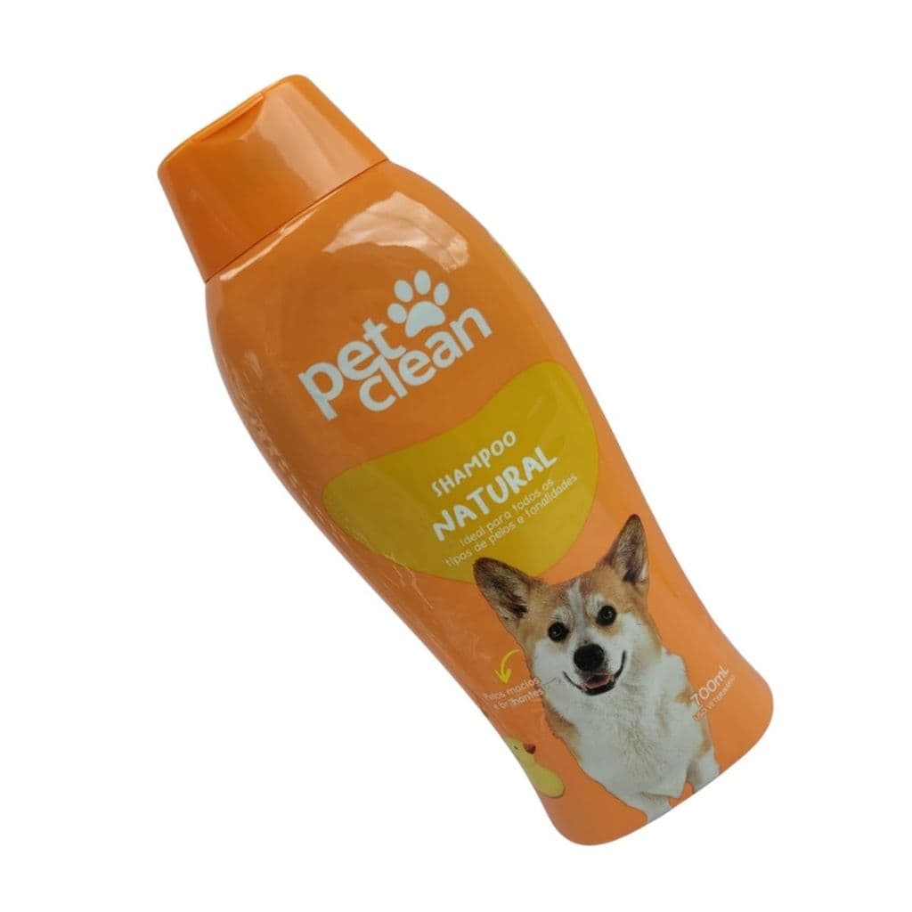 Shampoo Natural Pet Clean 700ml Cães Cachorros Pet