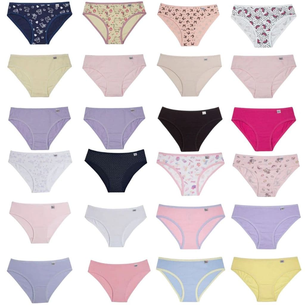 Kit 3 Calcinhas Infantil Miss Delrio Básica Algodão Formato Anatômico dia das crianças