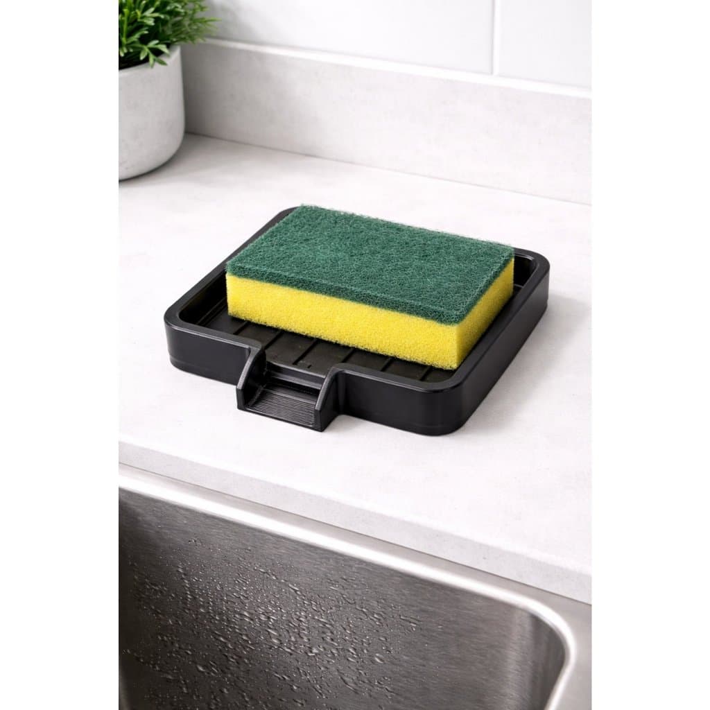 Suporte para Esponja e Sabão com Drenagem – Porta Bucha Pia Cozinha Organizador