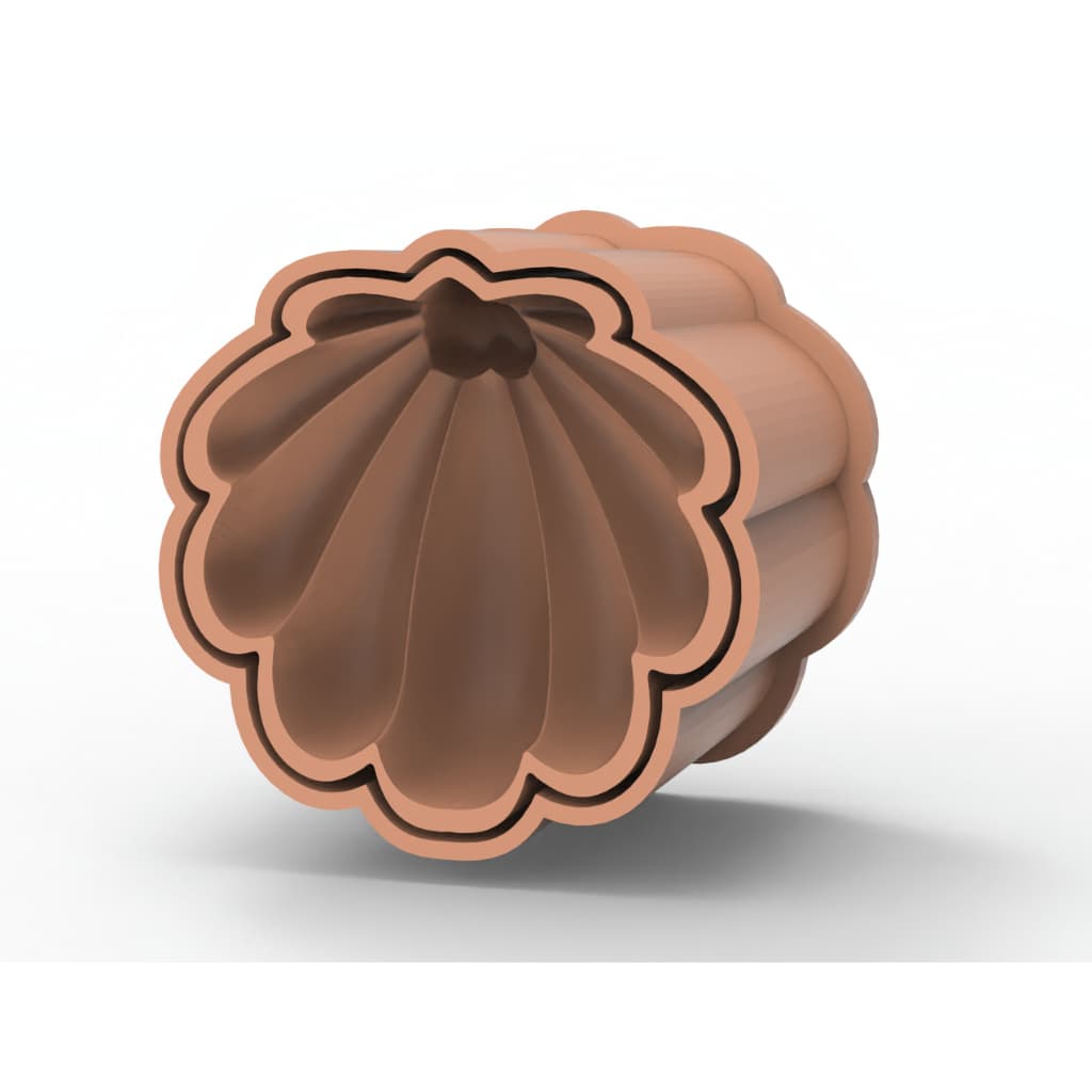 Modelador e Ejetor Para Modelar Doces, Massas e Brigadeiros - Concha do Mar Realista