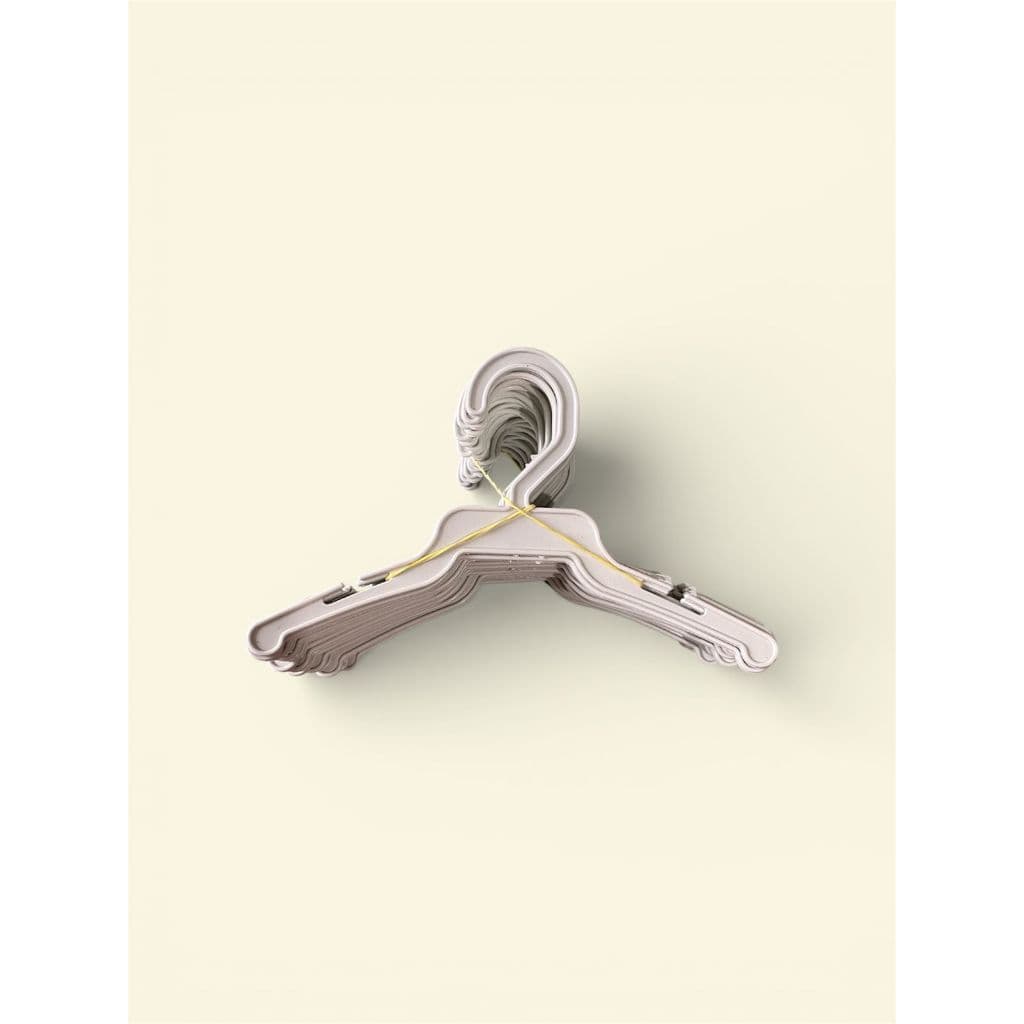 Cabide branco kit c/20 unidade de cabide de plastico bebe recem nascido, infantil e expor lingueries