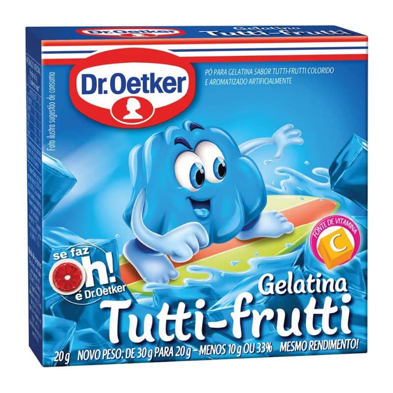 Kit 3 Gelatina Tutti-Frutti Dr.Oetker 20g Promoção