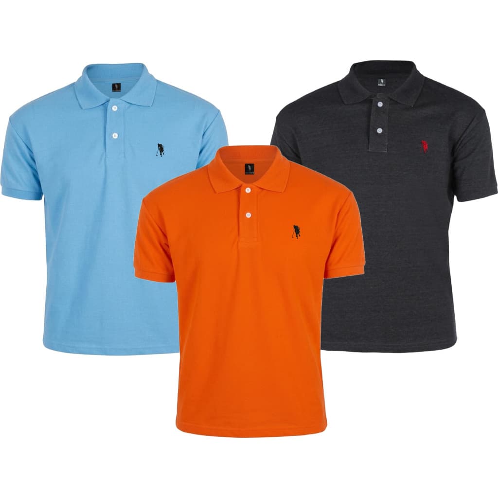 Kit 3 Camisa Gola Polo Masculino PREMIUM