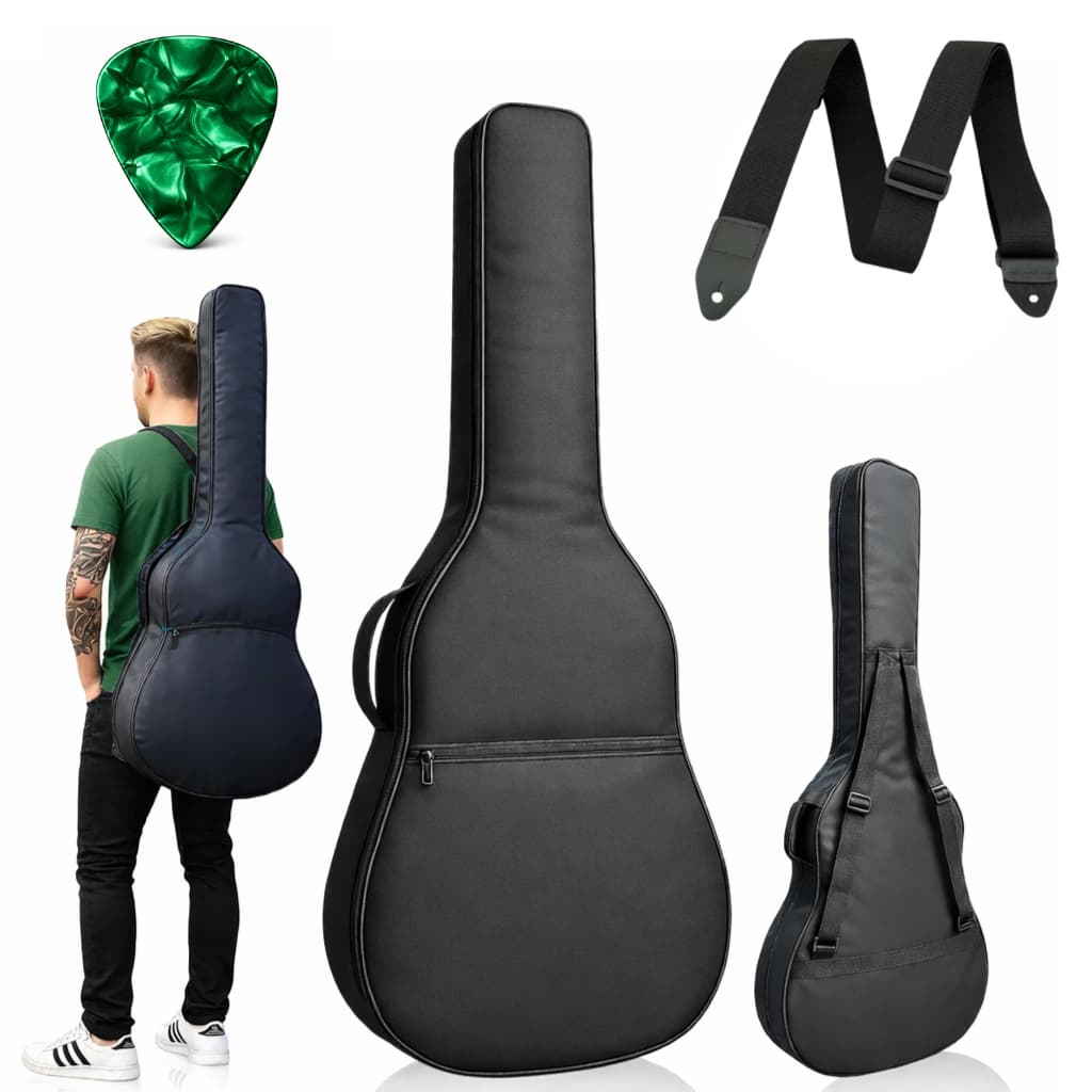 Capa Bag Violão Super Luxo Acolchoada + Correia Alça + Palheta