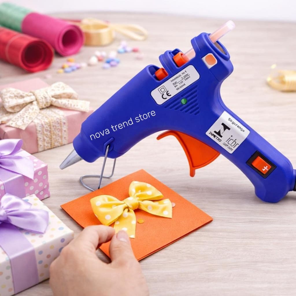 Pistola de Cola Quente Bico Fino Bivolt 100-240V – Ideal para Artesanato, Laços e Trabalhos Precisos