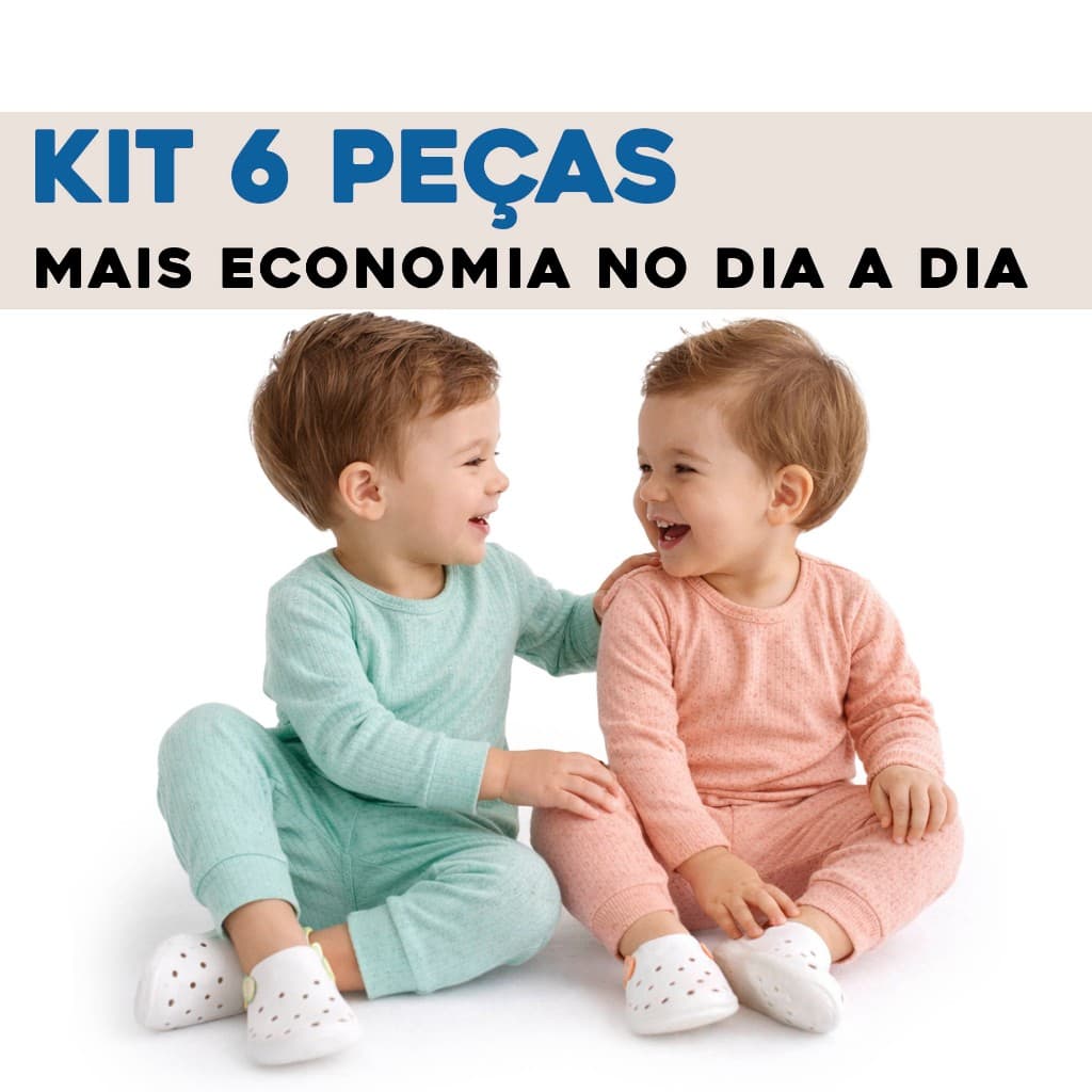 Kit Body  Sortido - Bebê 6 Peças – Mais Economia no Dia a Dia Maior Quantidade Melhor Custo Benefício