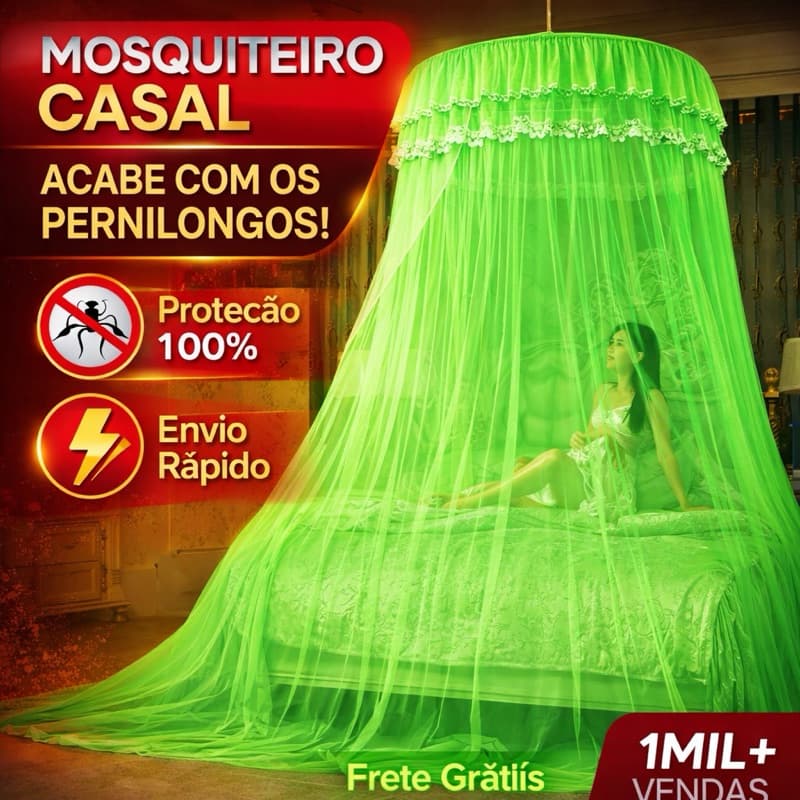 Mosquiteiro Teto Casal/box C/elástico Promoção Relâmpago