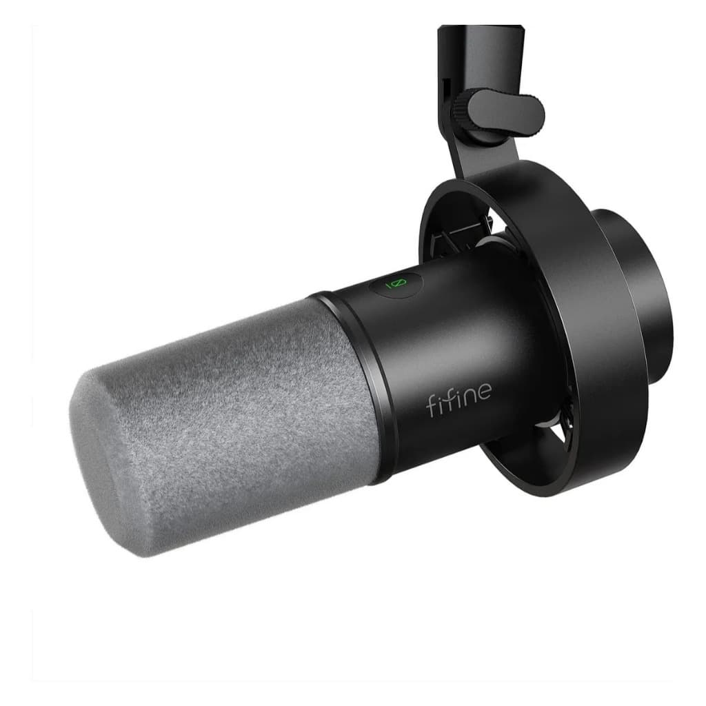 Microfone Fifine K688 Dinâmico USB/XLR Podcast Stream Original (Com ou Sem Braço Articulado)