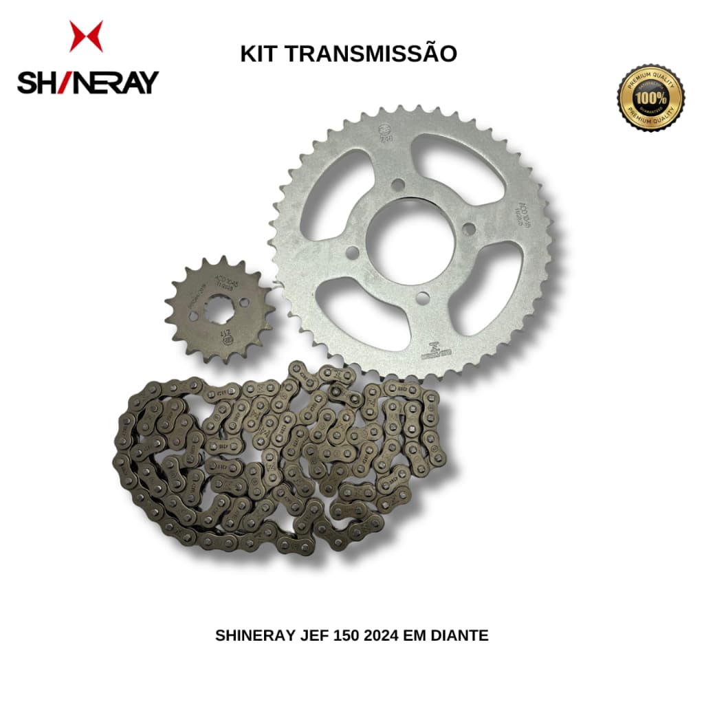 Kit Transmissão Relação Shineray Jef150 428H