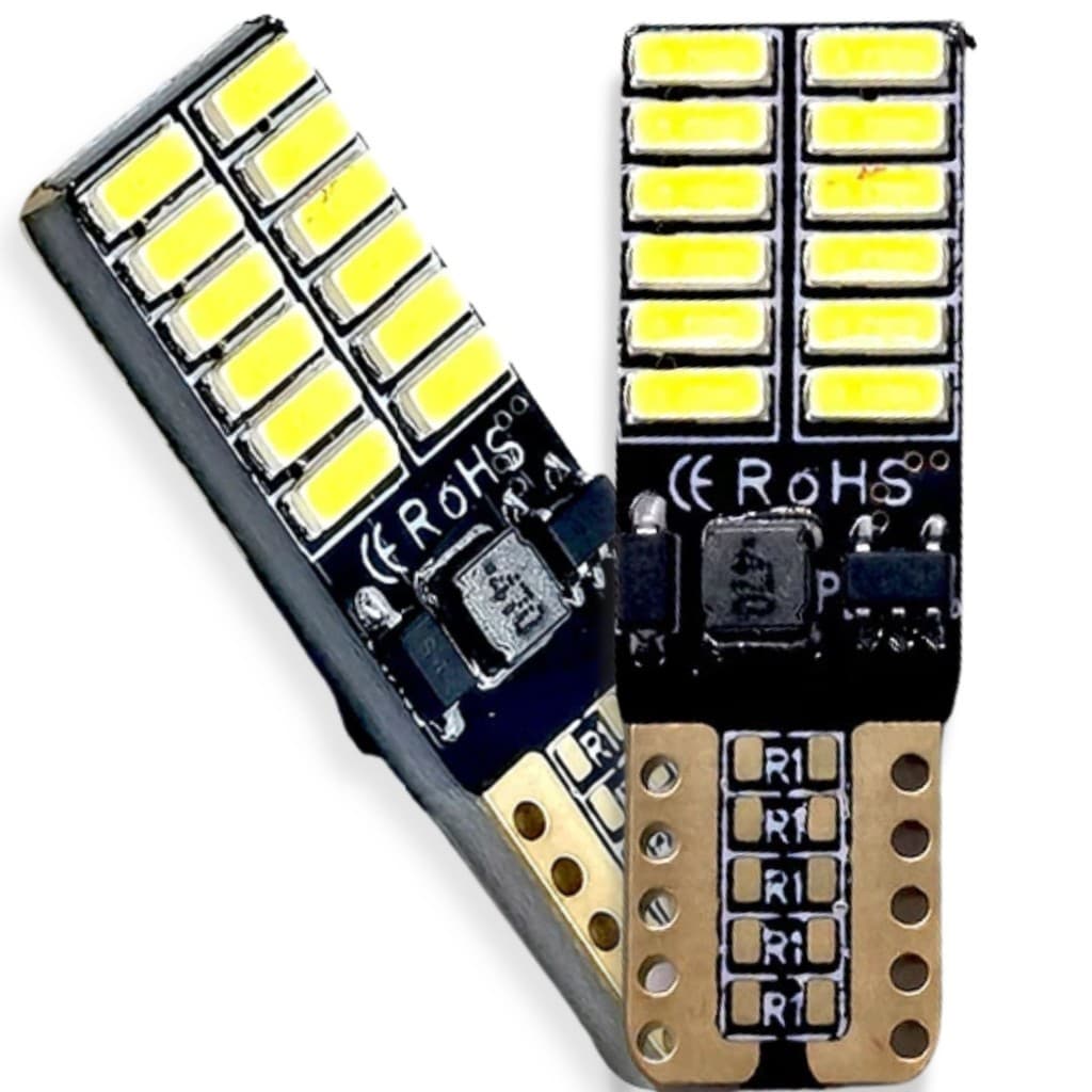 2/4 x Lâmpadas T10 cambus Pingo Led Com Canceller Canbus T10 24 12v Leds Smd