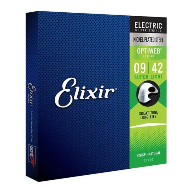 Corda De Guitarra Elixir Optiweb 009 Super Light 19002