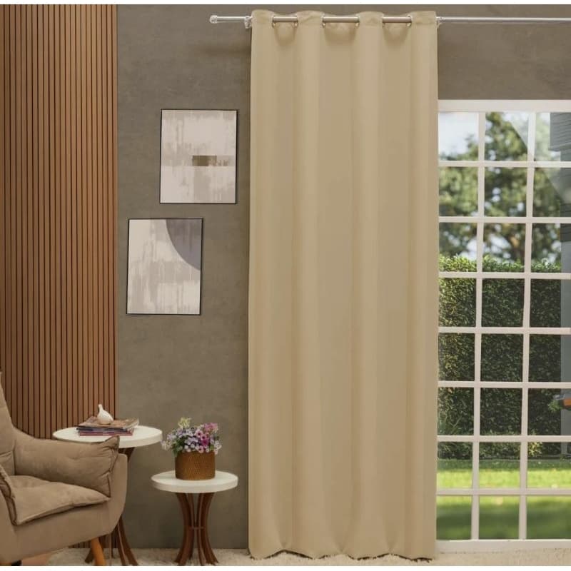 cortina blackout 1,40m X 2,50m corta a luz porta e janela blackout grosso de qualidade um folha