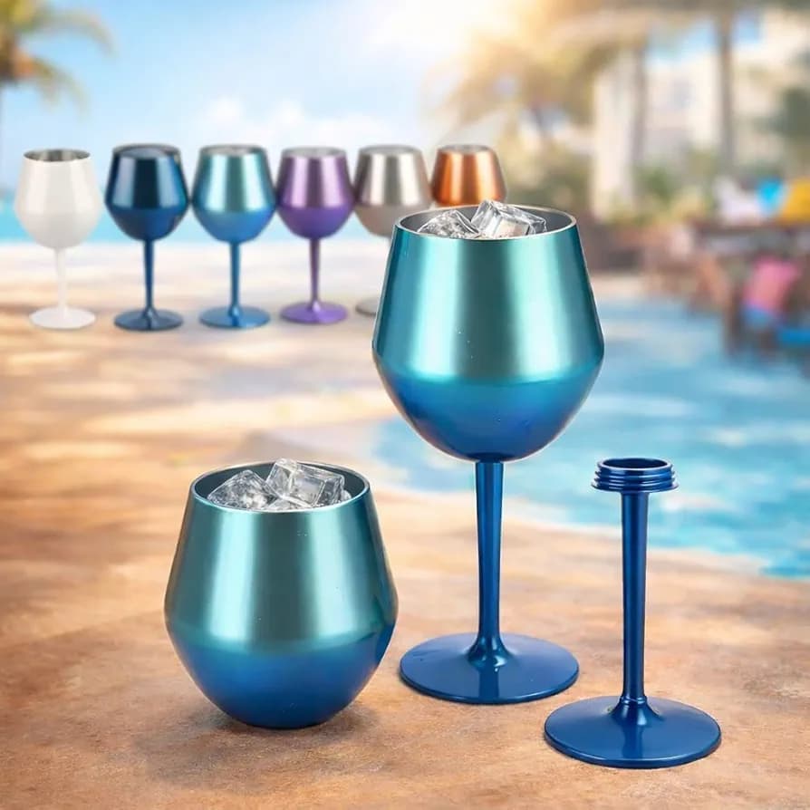 Taça Térmica 2 em 1 Inox 414ml Verde | Vira Copo | Bebida Gelada ou Quente por Horas