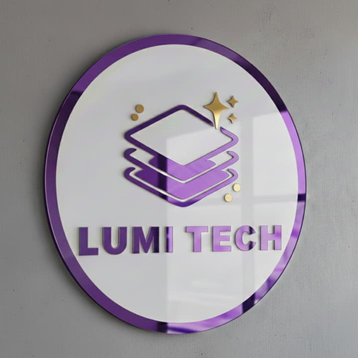 Sua Logo Personalizada 40x40 cm em Acrílico Espelhado Design Moderno e Inspiração