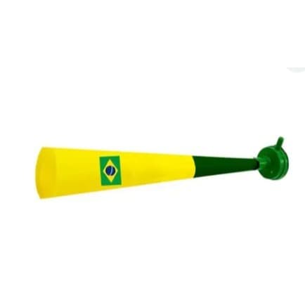 Corneta Vuvuzela Brasil Copa Do Mundo Extensível 1 Peça Animar!