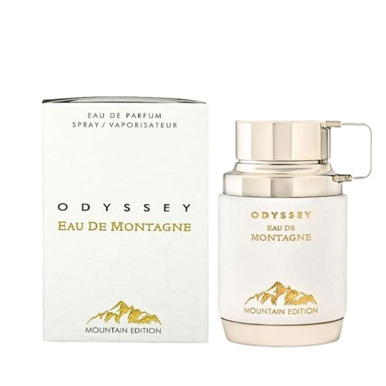 Perfume Arabe Odyssey Eau de Montagne Original Masculino EDP Alta Fixação Fresco