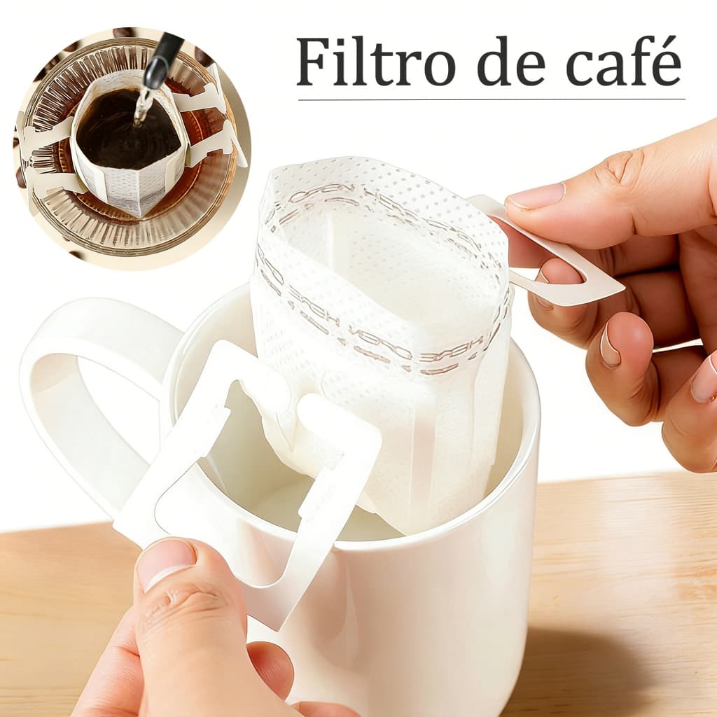 Filtro de Café Portátil Saco Filtrante Coador Pequeno Mini Coador Envelope