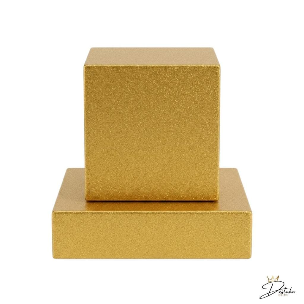 Acabamento Para Registro Quadrado Deca/Docol 100% Metal Dourado