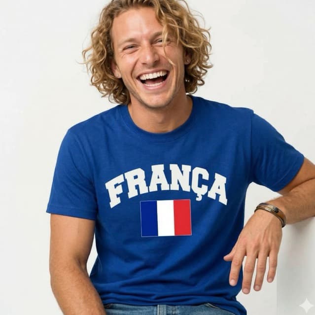 Camiseta Paises Masculino Feminino Copa do Mundo Camisa Adulto Infantil Nações Blusa 100% Algodão