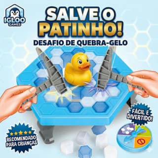 Jogo Brinquedo Quebra Gelo Salve Pinguin Pato Grande 52 Pcs