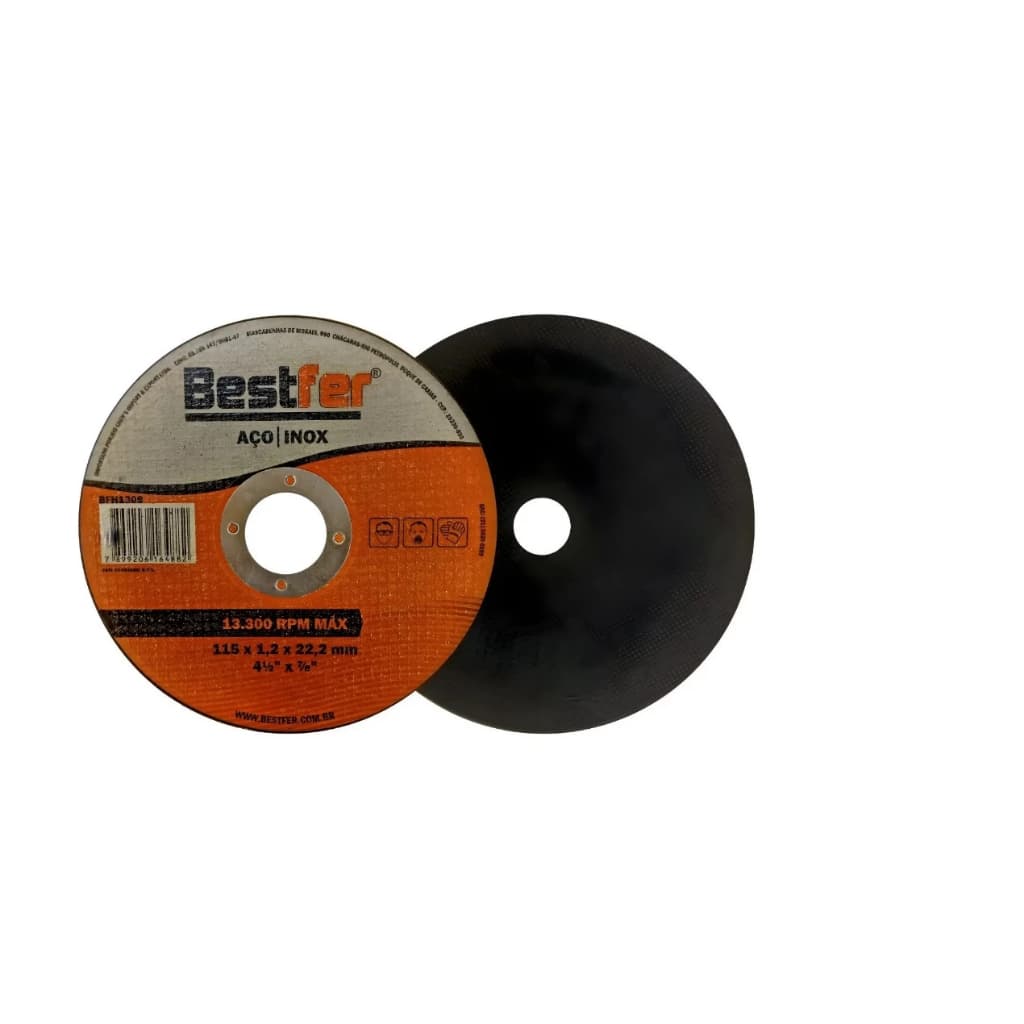 Kit 20 Discos de Corte Inox 4" para Metal | Esmerilhadeira Serra Mármore Lixadeira | Alta Performance Bestfer