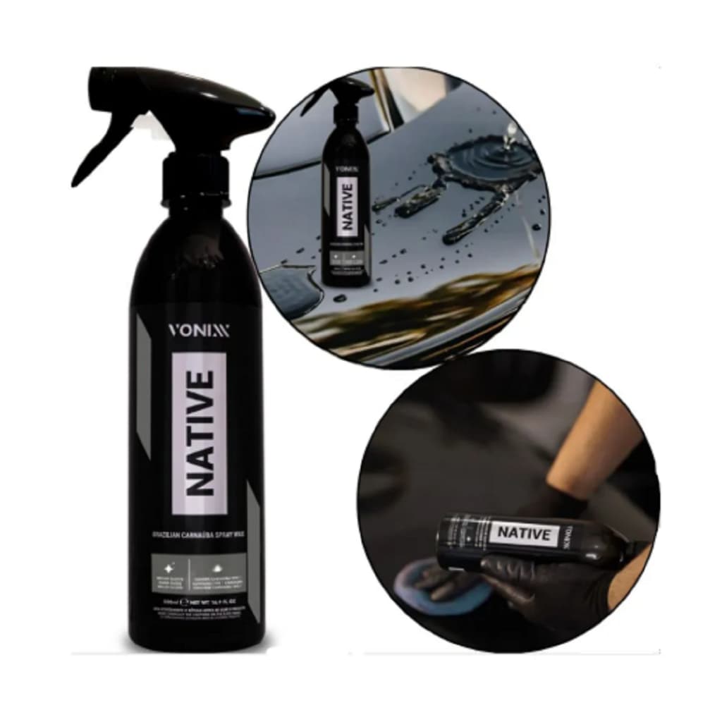 Native Spray Wax Cera Líquida Com Carnaúba  Alto Brilho Vonixx 500ML