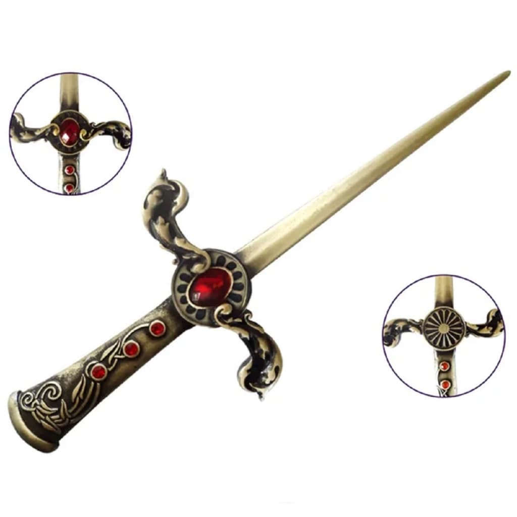 Athame Cigano Cravejado Sem Corte 21 Cm.