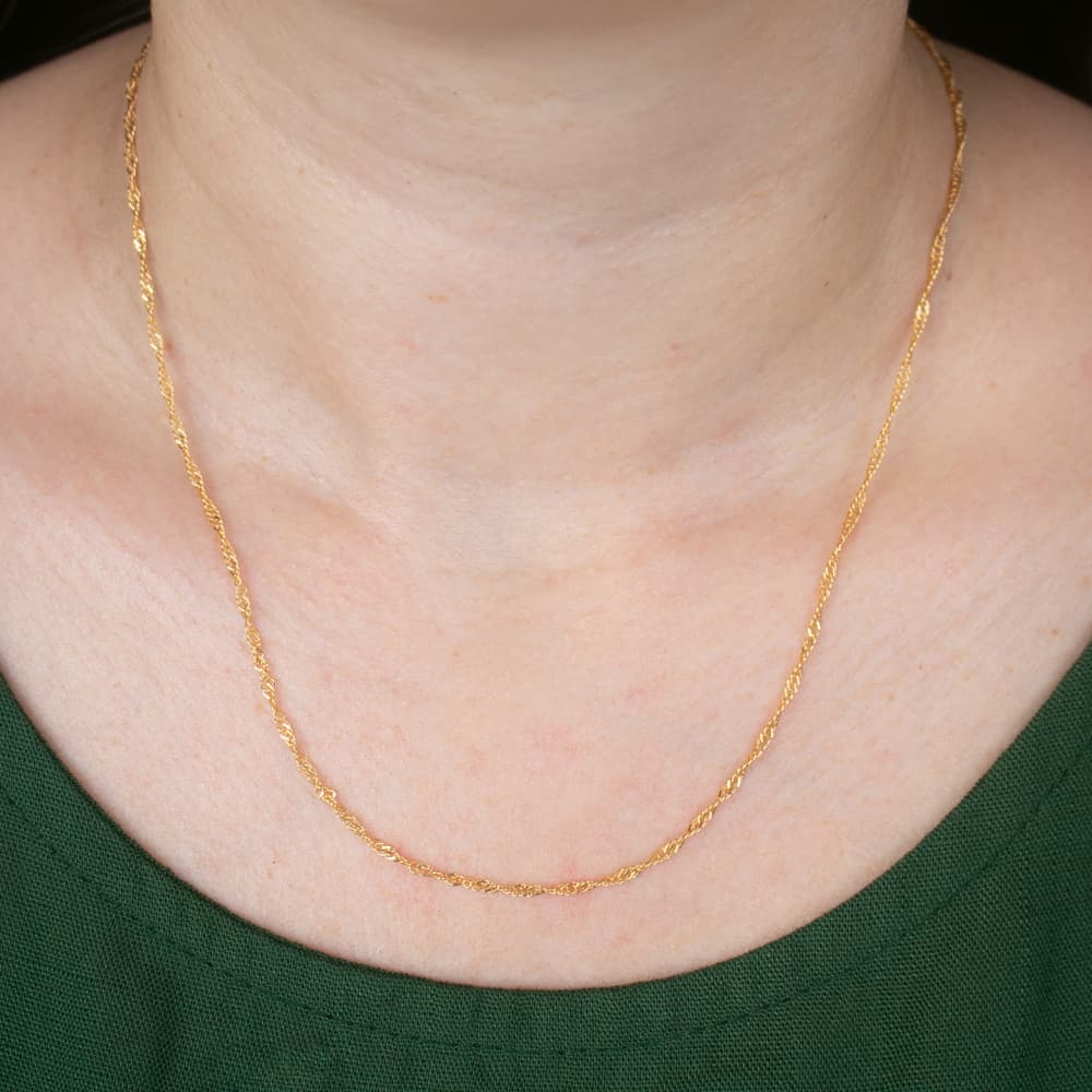 Colar Corrente banhada a Ouro 18k