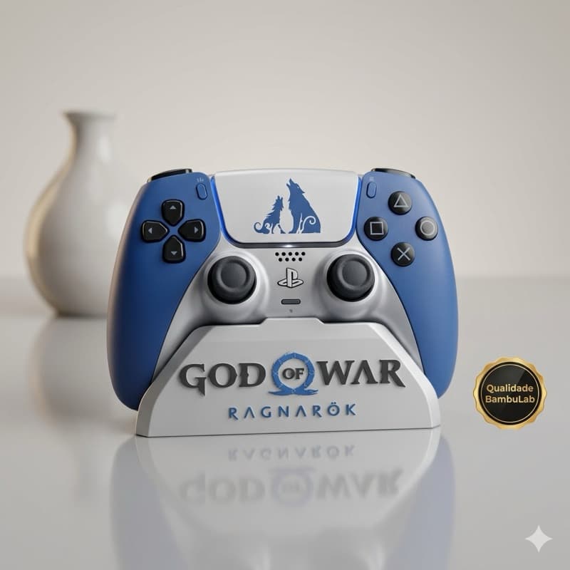 SUPORTE PARA CONTROLE PS5 – EDIÇÃO GOD OF WAR RAGNAROK