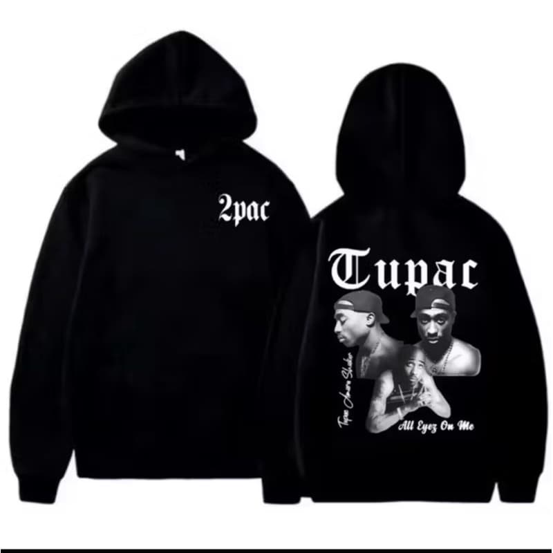 Moletom Canguru Tupac Raper Trap Song Música Artista Pop Estilo Lançamento Envio Rapido