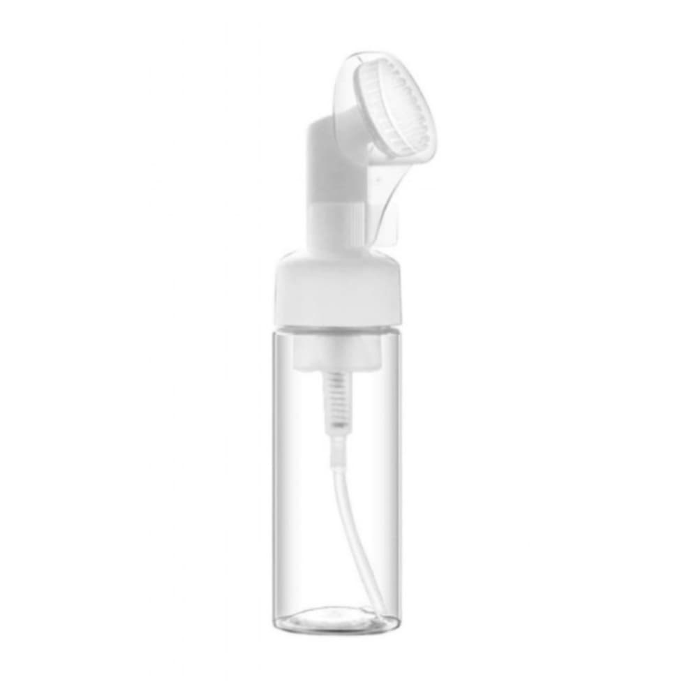 Kit Frascos Pump 100ml Transparente com Espumador e Escova Escolha a Quantidade