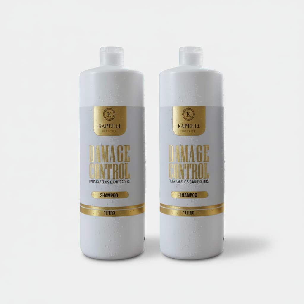 Kit 2 Shampoos Kapelli Damege Control 1 Litro Cada