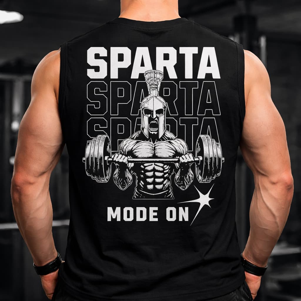 Regata Oversized Sparta Academia Treino Musculação Fitnes CrossFit Estilo Maromba cod 821
