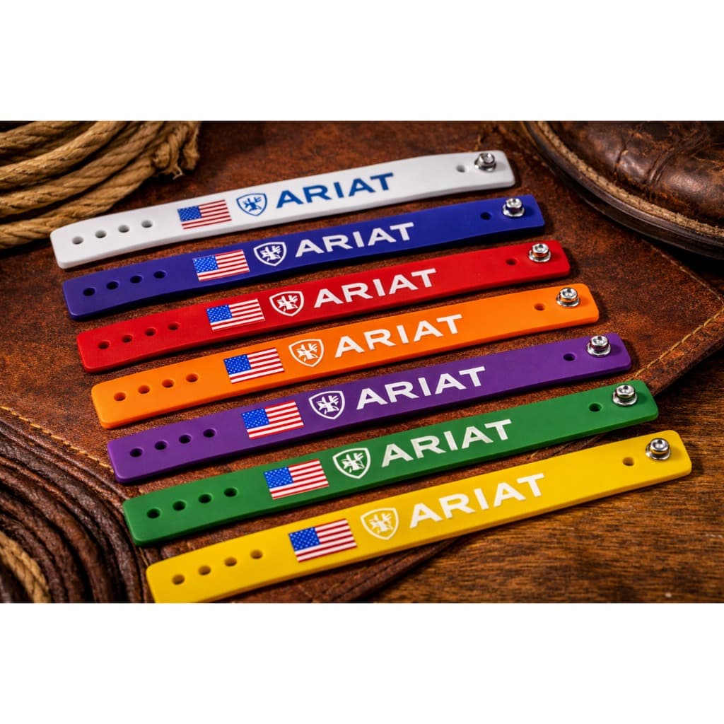Pulseira Country Silicone Ajustável Estilo Cowboy Unissex