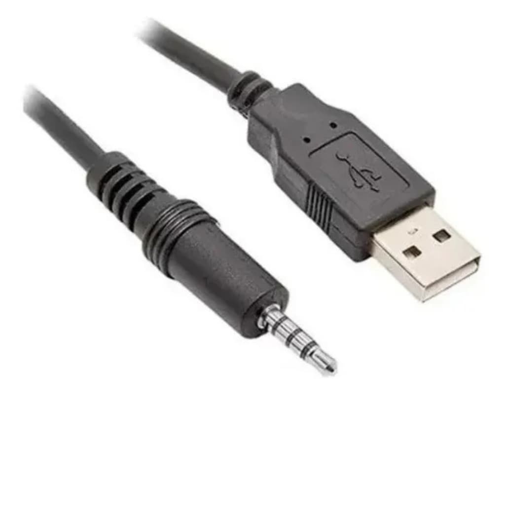 Cabo P2 Macho X Usb Macho Auto Rádio Mp3 Mp4 1,5 Metros
