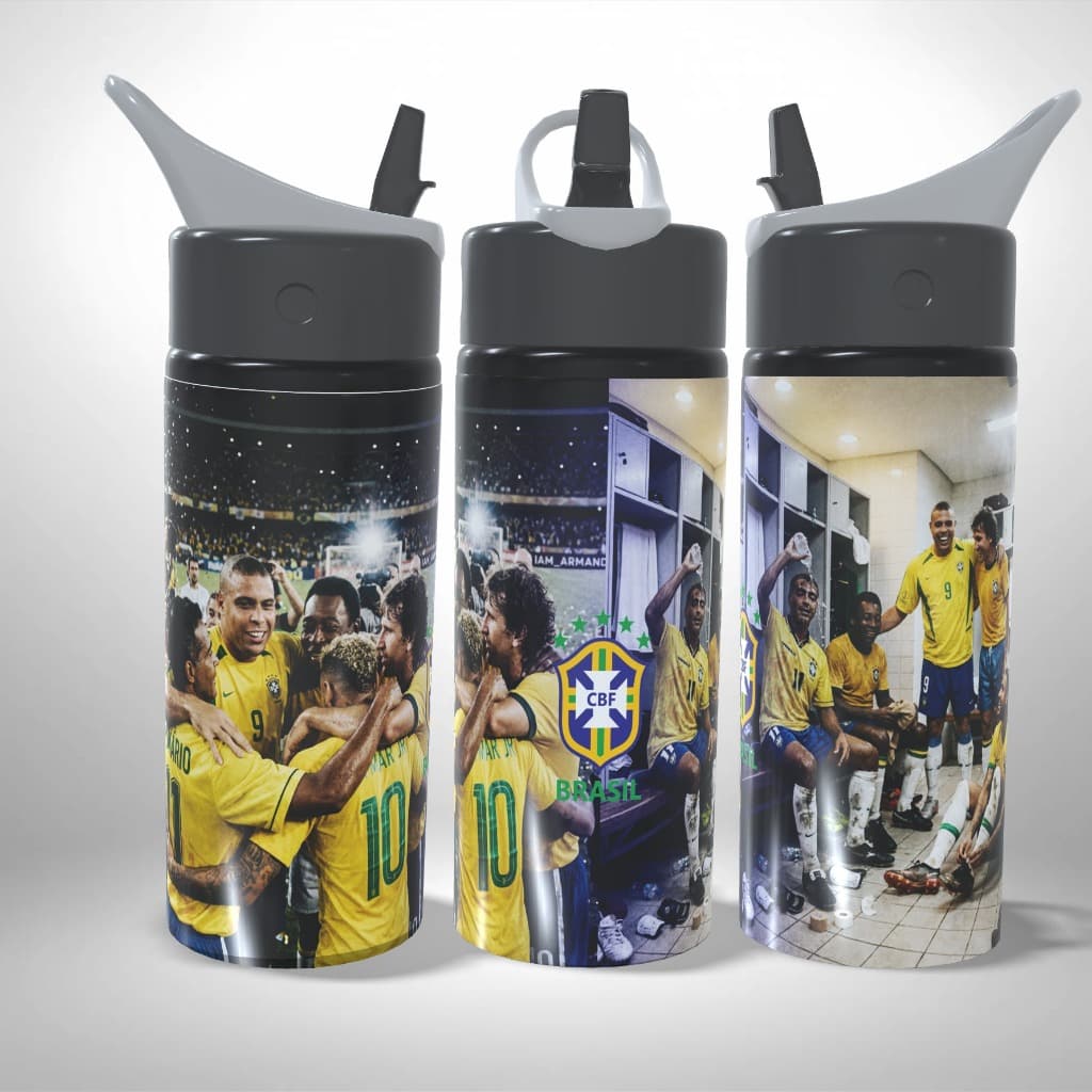 Garrafa Squeeze Personalizada Exclusiva Seleção Craques do Brasil