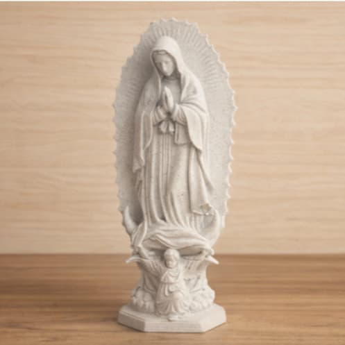 Nossa Senhora De Guadalupe 3D / Escultura Moderna Realista