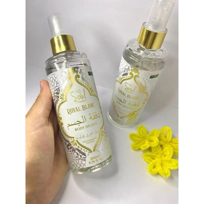 Body Splash Royal Blanc Desodorante Colônia Soul Cosméticos 200ml