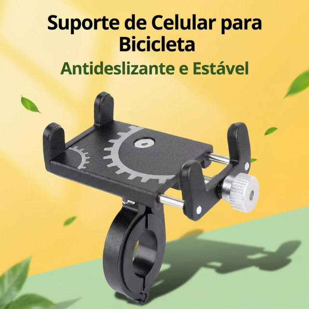 Suporte Alumínio De Guidão De Bike E Moto Para Celular GPS Resistente Mapas Entregas Ciclismo