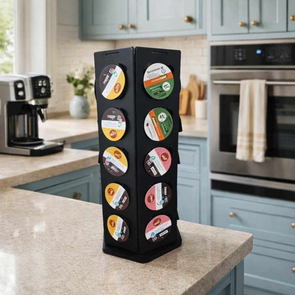 Suporte Porta Cápsula Giratório Para Capsulas 3 Corações Cantinho do Café