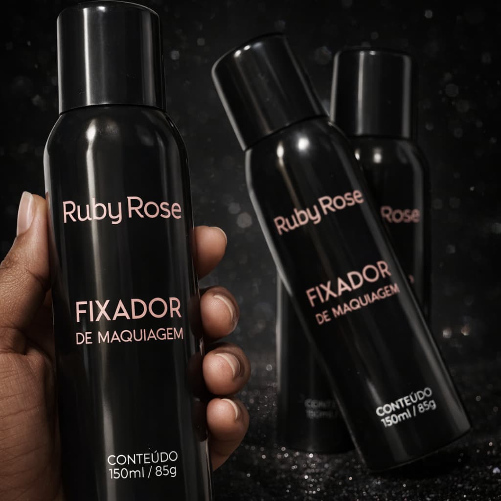 ✨ Fixador de Maquiagem Ruby Rose Spray 150ml Longa Duração Matte Profissional