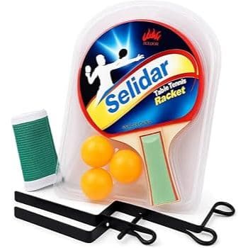 Kit Ping Pong com Rede 2 Raquetes E 3 Bolinhas
