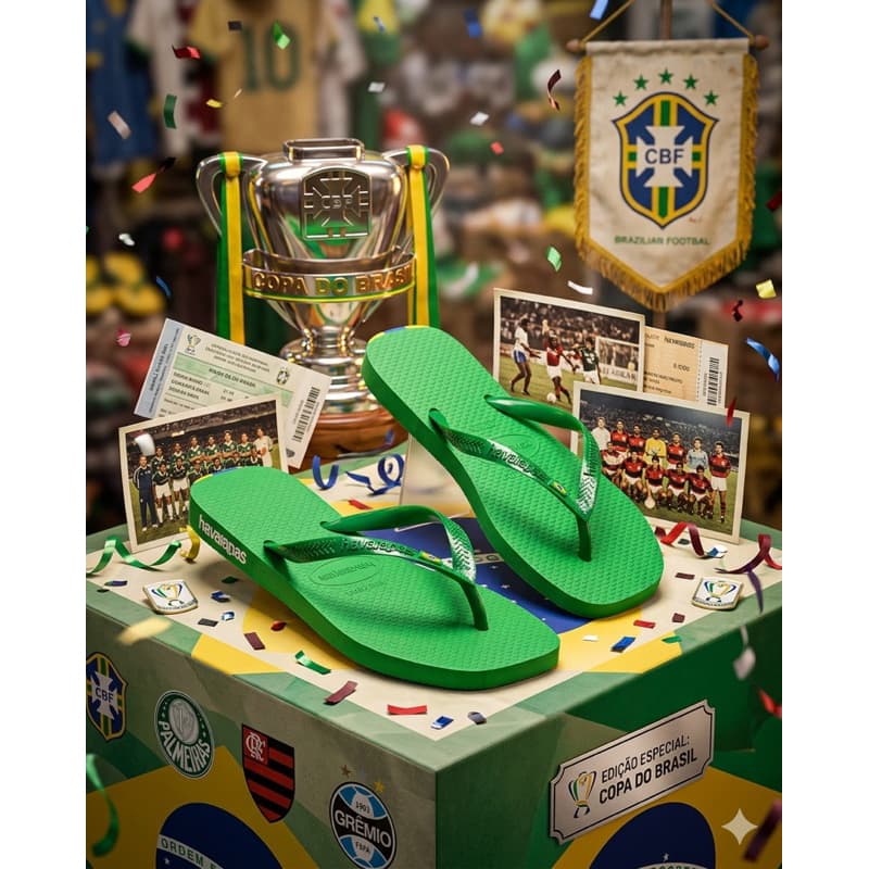Havaiana Chinelo Estilo Conforto Moda Verde Brasil