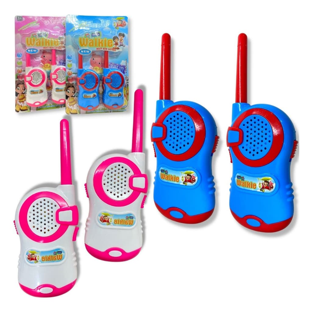 Brinquedo Walk Talk Walkie Talkie Infantil Telecomunicador a Distancia a Pilha