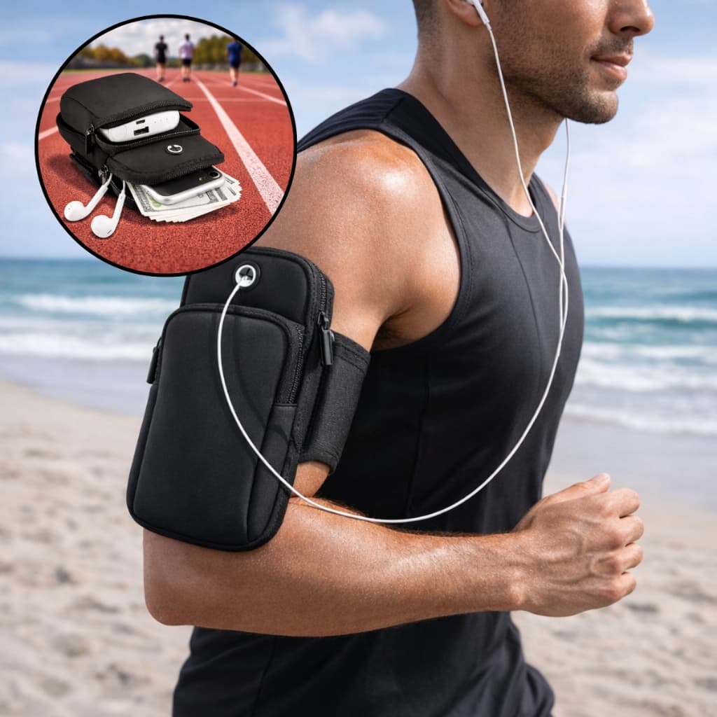 Braçadeira Para Celular Pochete de Corrida Bolsa de Braço Esportivo Fitness