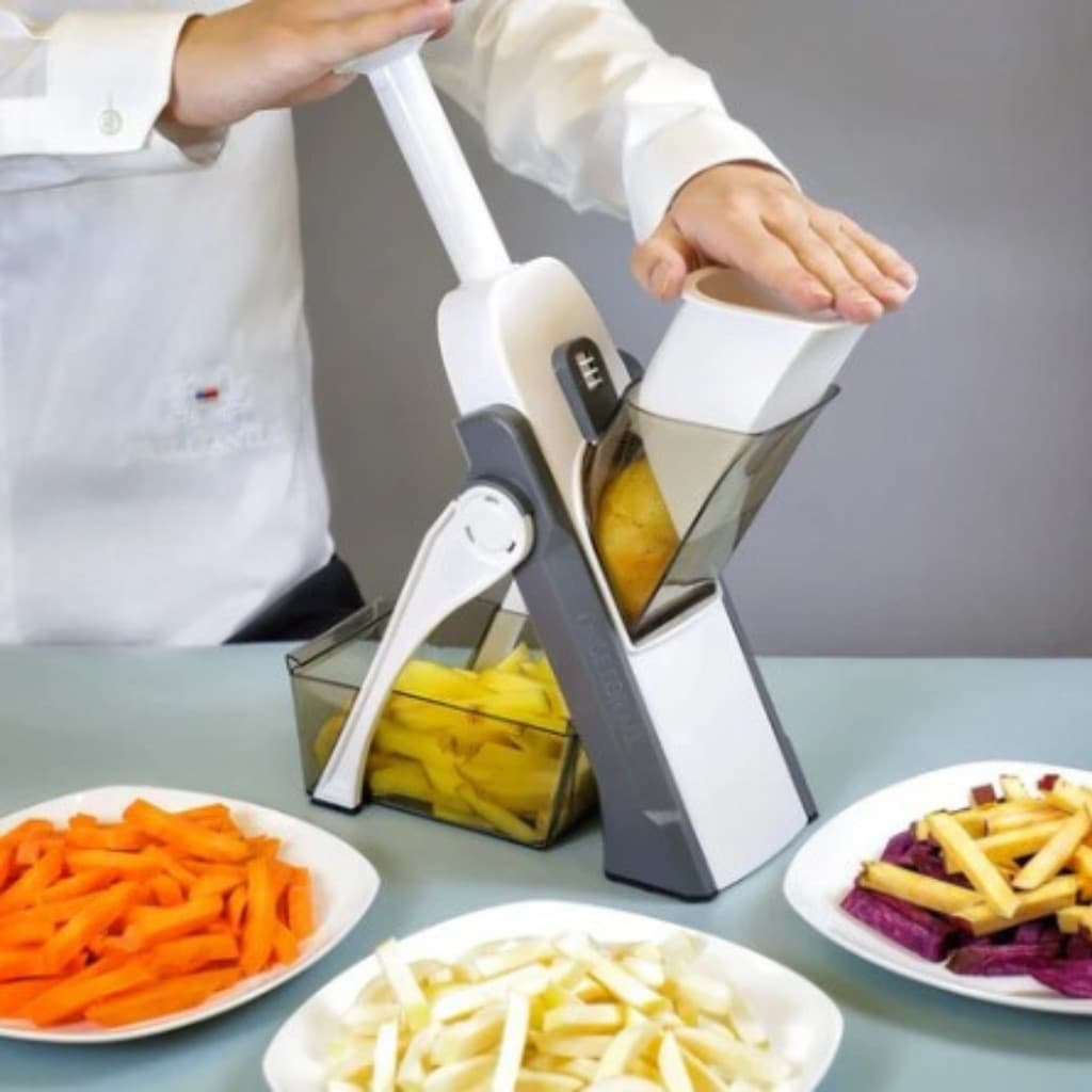 Cortador de Legumes Multifuncional 5 funções em 1 Equipamento - (Cores Sortidas)