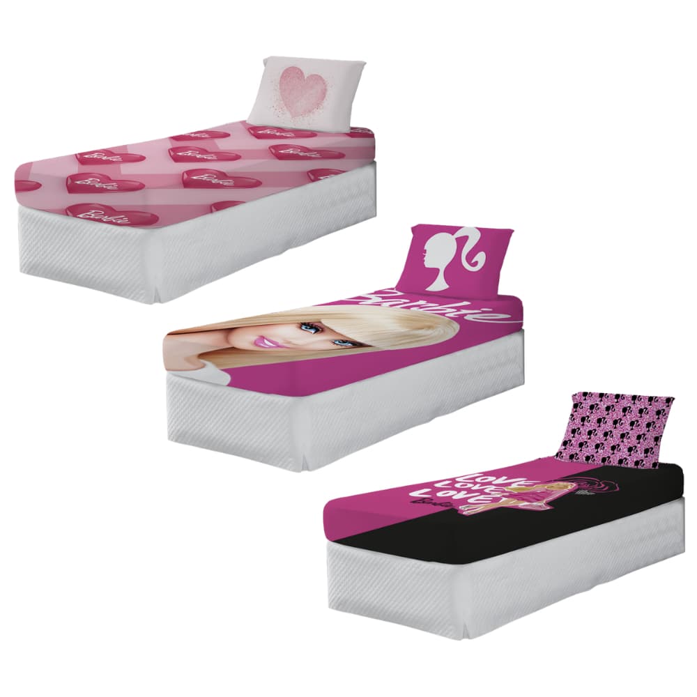 Kit Cama Solteiro Estilo E Glamour Fronha E Lençol Menina Garota - Escolha seu Kit