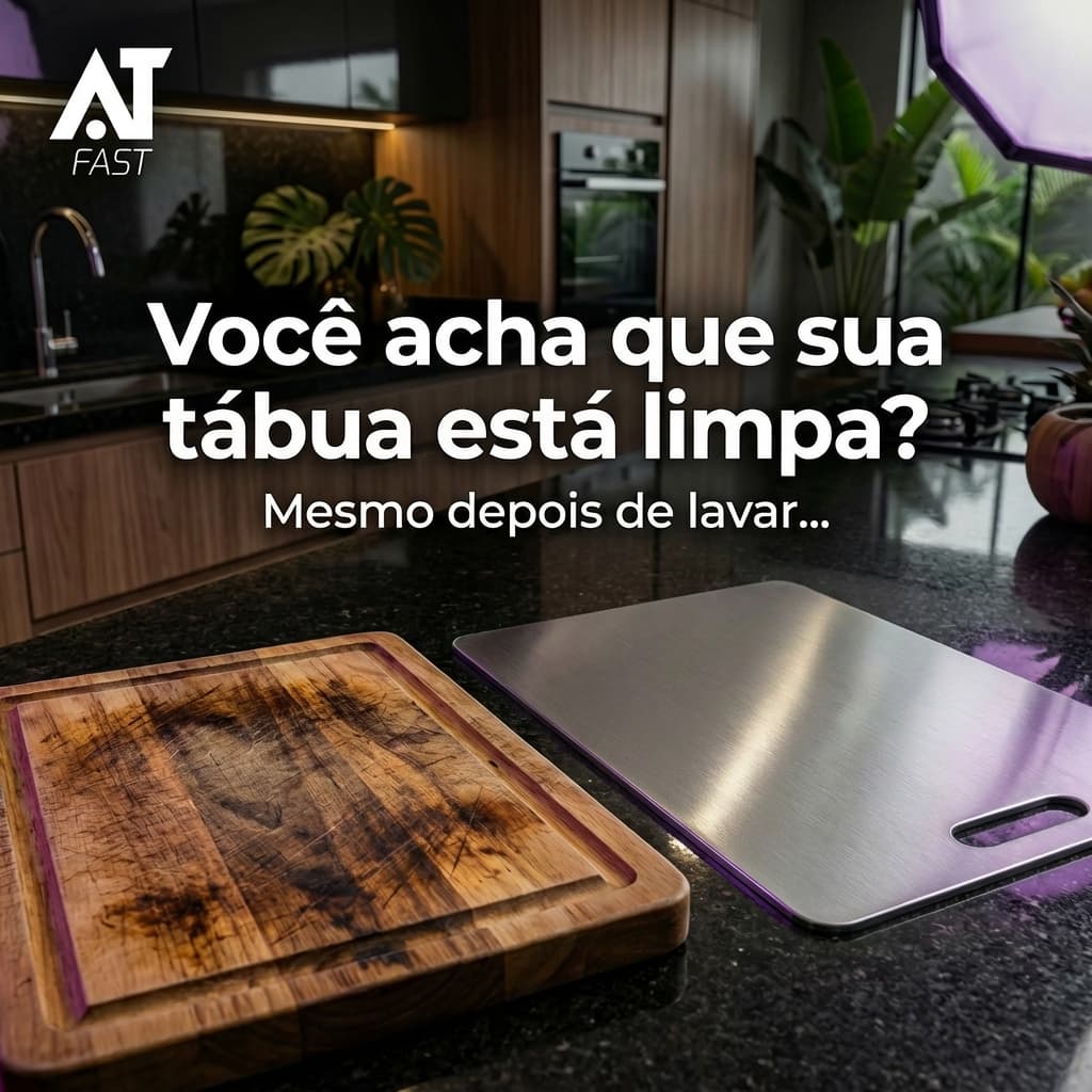 Tábua De Corte De  Inox Cozinha Taboa Churrasco Carne Tabua Higiênica Antibacteriana Inox Grande