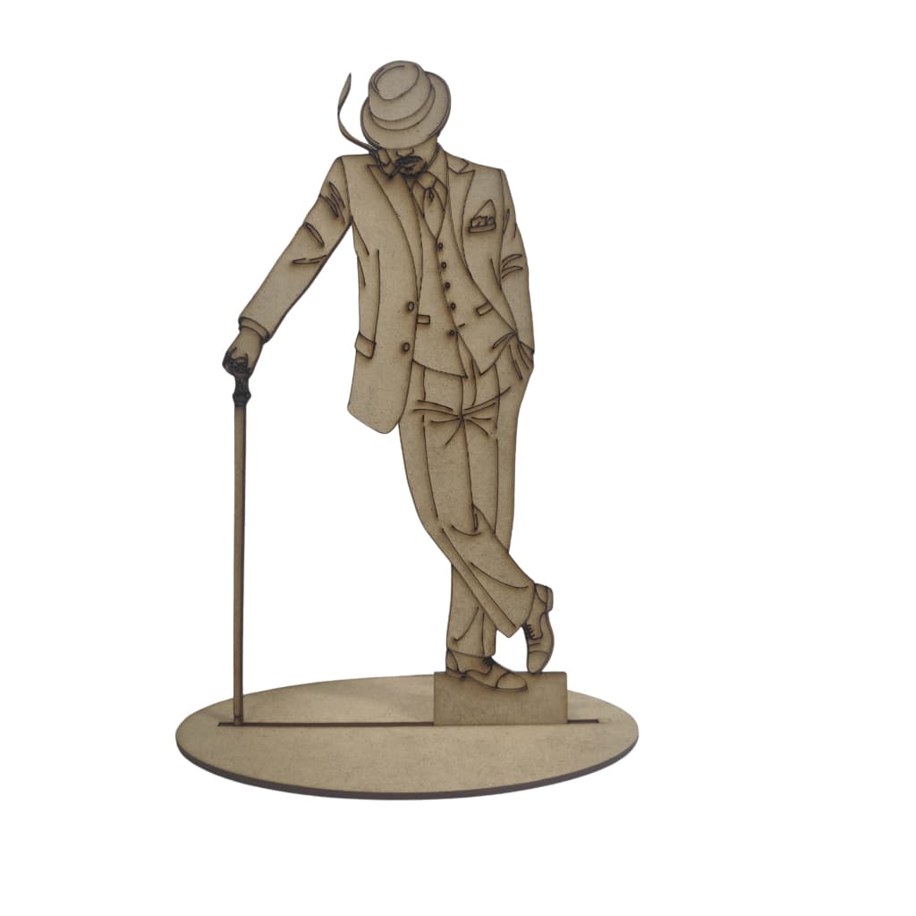 Totem Zé Pilintra Malandro MDF Cru Imagem Umbanda Camdoblé Quimbanda Kimbanda Altar 15cm ou 30cm